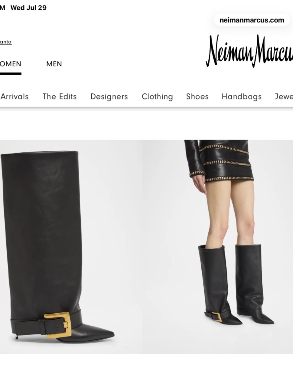 Balmain Anthem boots in sz 40, black.